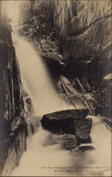 The Flume Cascade, Franconia Notch White Mountains, NH Postcard Postcard