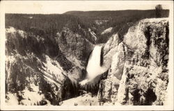 Lower Falls from Moran Point Yosemite National Park, WY Postcard Postcard