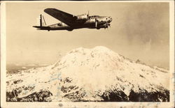 Boeing B-17 Flying Over Mountaintop Postcard