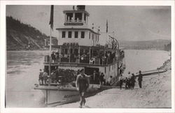 Boat at Dock Postcard