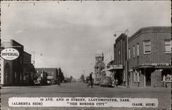 50 Avenue and 49 Street Lloydminster, SK Canada Saskatchewan Postcard Postcard