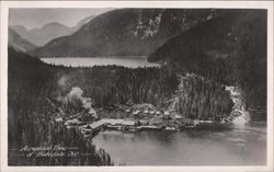 Aeroplane View of Butedale British Columbia Canada Postcard Postcard