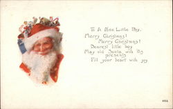 Santa Claus' Face Postcard