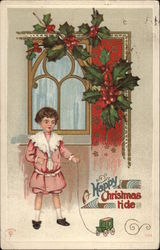 A Happy Christmas Tide Children Postcard Postcard