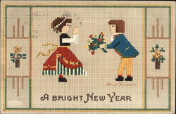 A Bright New Year Postcard