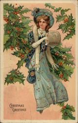 Christmas Greetings Postcard Postcard