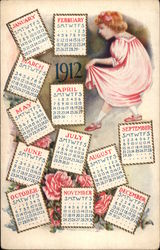 1912 Year Dates Postcard Postcard