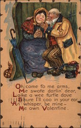 Valentine - Older Couple Postcard