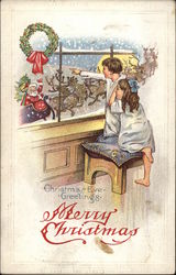 Merry Christmas Children Postcard Postcard