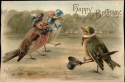 Happy Be Your Birthday - Birds Postcard