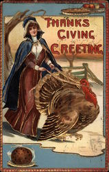 Thanksgiving Greeting Postcard