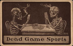 Dead Game Sports Death Postcard Postcard