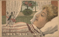 This Is No Place For A Minister's Son ! Comic, Funny Postcard Postcard