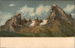 A Family in the Shape of Mountain Postcard