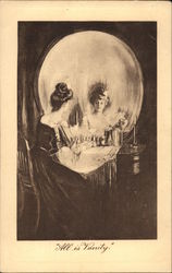 "All is Vanity" Metamorphic Postcard Postcard