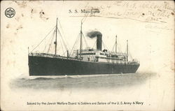 S. S. Manchuria Postcard