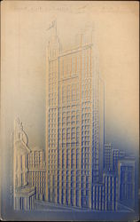 Park Row Building New York Postcard