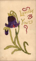 Lovingly Yours - Purple Flower Postcard