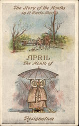 April - The Month of Resignation Postcard