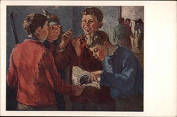 Passed the Marksmanship Test - by A. N. Kuznetsova Art Postcard Postcard