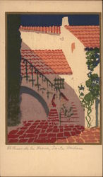 El Paseo De La Guerra, Santa Barbara Postcard