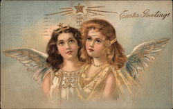 Easter Greetings - Angels With Angels Postcard Postcard