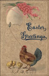 Easter Greetings Postcard