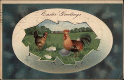 Easter Greetings Postcard