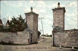 Old City Gates in St. Augustine Postcard