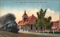 Oregon Short Line Passenger Depot Postcard