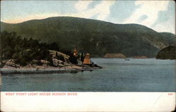 West Point Light House, Hudson River Postcard