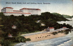 Elbow Beach Hotel, Golf and Bathing Beach Bermuda Postcard Postcard