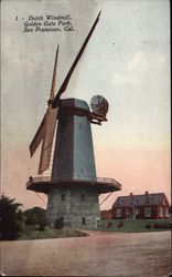 Dutch Windmill, Golden Gate Park Postcard