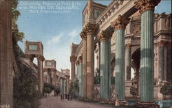 Colonnade, Palace of Fine Arts San Francisco, CA 1915 Panama-Pacific Exposition Postcard Postcard