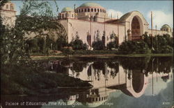 Palace of Education, Fine Arts Lagoon, Pan. Pac. Int. Expo Postcard