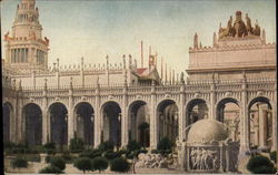 Section of Court of Abundance Postcard