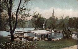 Scene in Public Garden Postcard