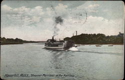 Steamer Merrimac on the Merrimac Postcard