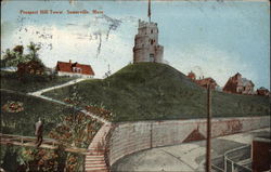 Prospect Hill Tower Somerville, MA Postcard Postcard