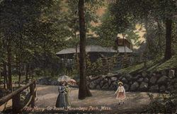 The Merry-Go-Round - Norumbega Park Boston, MA Postcard Postcard