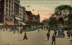 Tremont Street, South from West Street Postcard