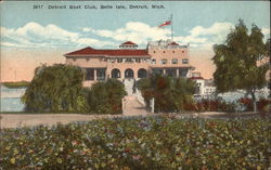 Detroit Boat Club, Belle Isle Postcard