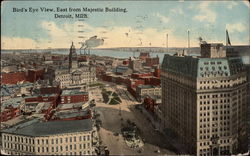 Bird's Eye View, East from Majestic Building Postcard