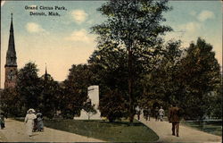 Grand Circus Park Postcard