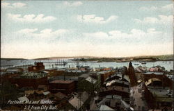 City and Harbor, SE from City Hall Postcard