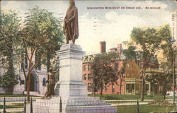 Washington Monument on Grand Ave Postcard