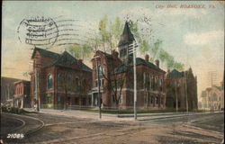 City Hall Roanoke, VA Postcard Postcard