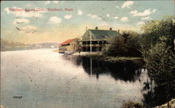 Waltham Canoe Club Massachusetts Postcard Postcard