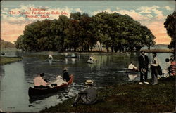 "Conoeing", The Popular Pastime at Belle Isle Postcard