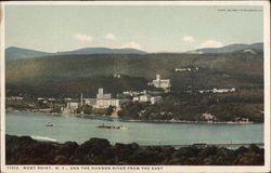 View of Town and Hudson River from the East Postcard